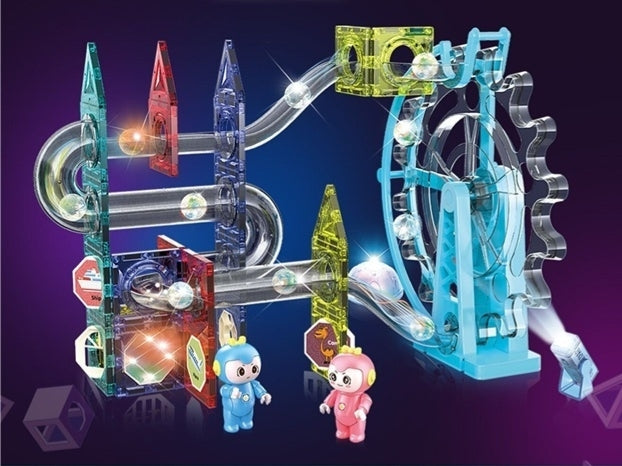 GlowTrack z vrtiljakom - 80 delni set