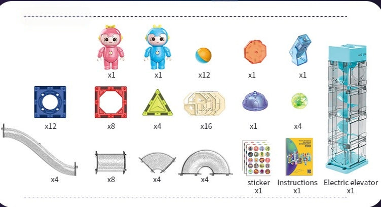 GlowTrack z dvigalom - 82 delni set