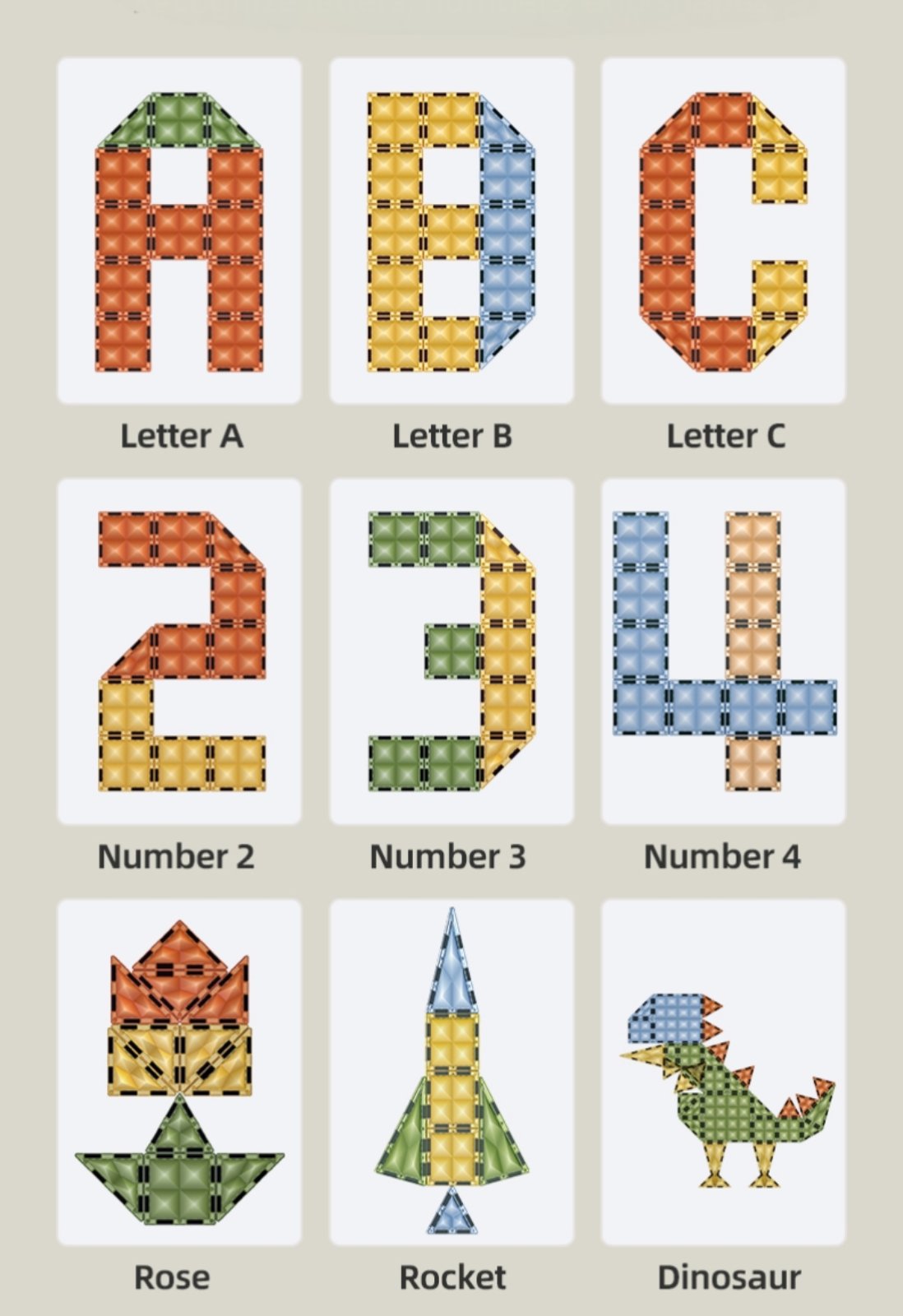 Magnetni set Build & Spin - 55 delni set