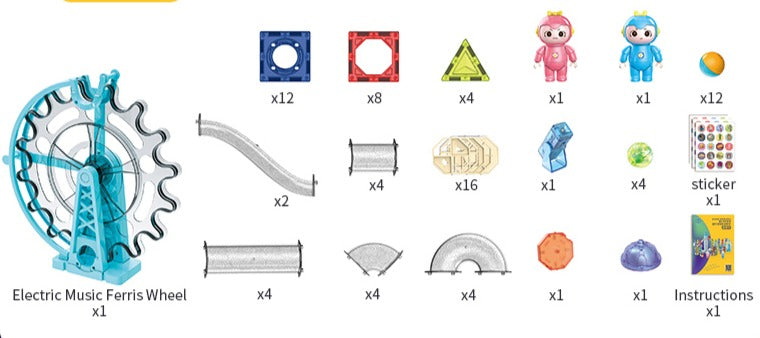 GlowTrack z vrtiljakom - 80 delni set