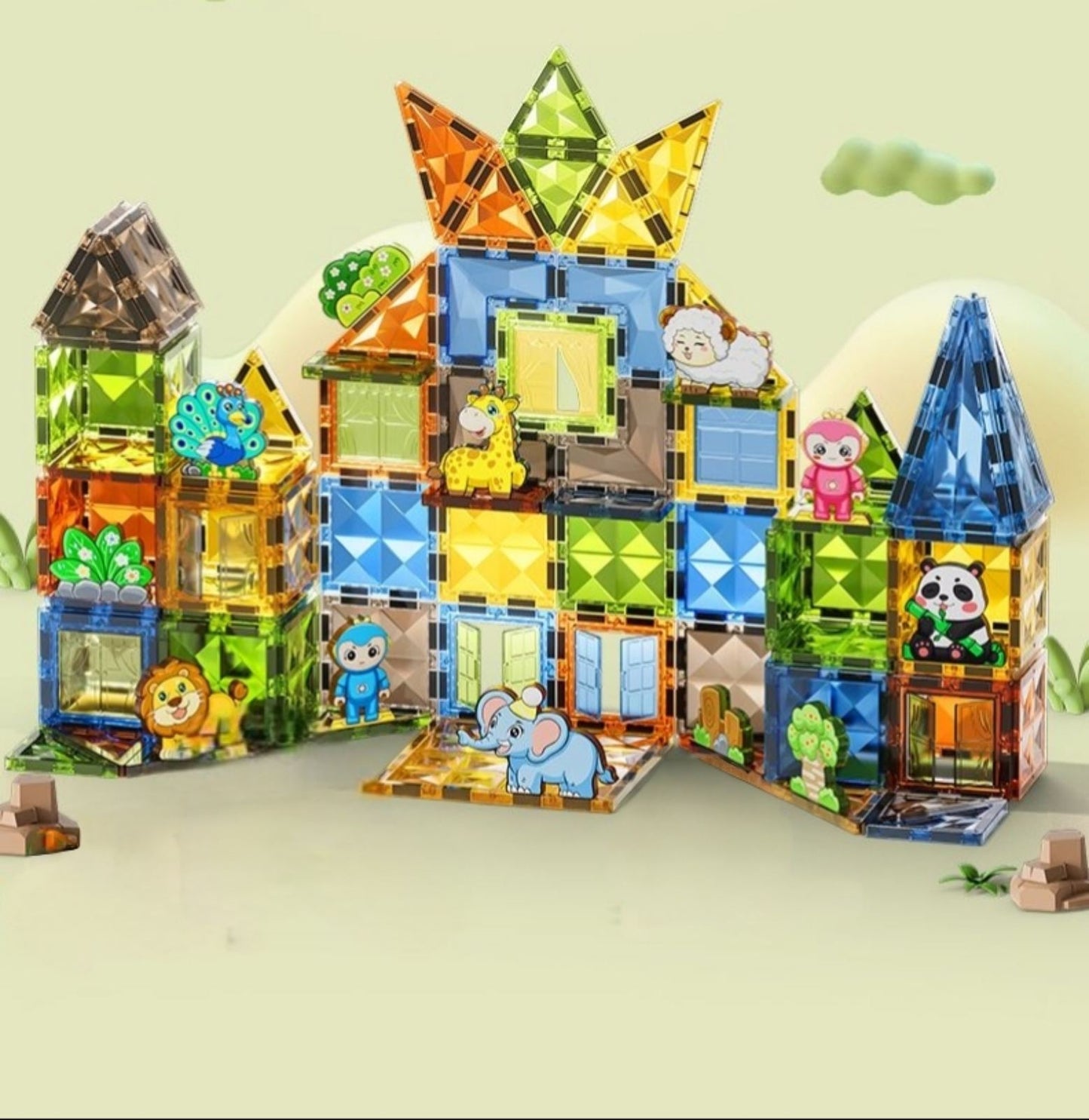 Safari & Friends – Magnetni set - 116 delni set